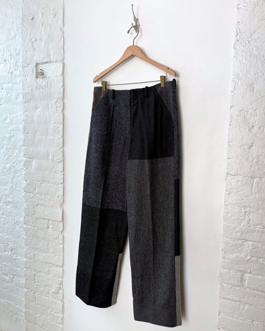 Dolce & Gabbana Patchwork Wool Slack 35"