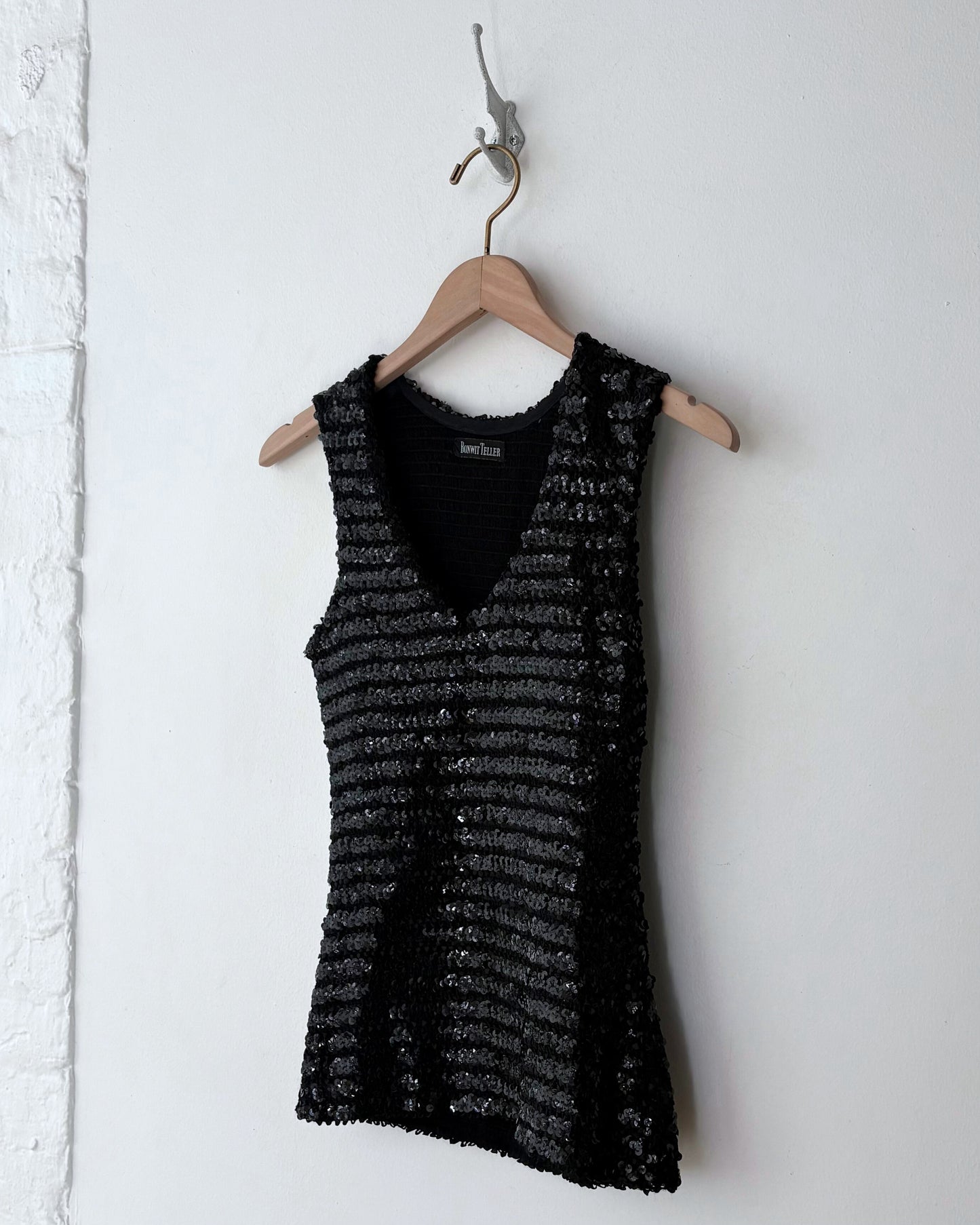 Bonwit Teller Sequined Tank