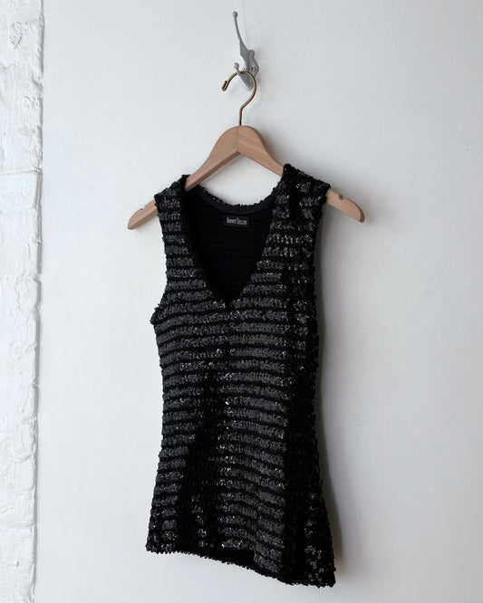 Bonwit Teller Sequined Tank