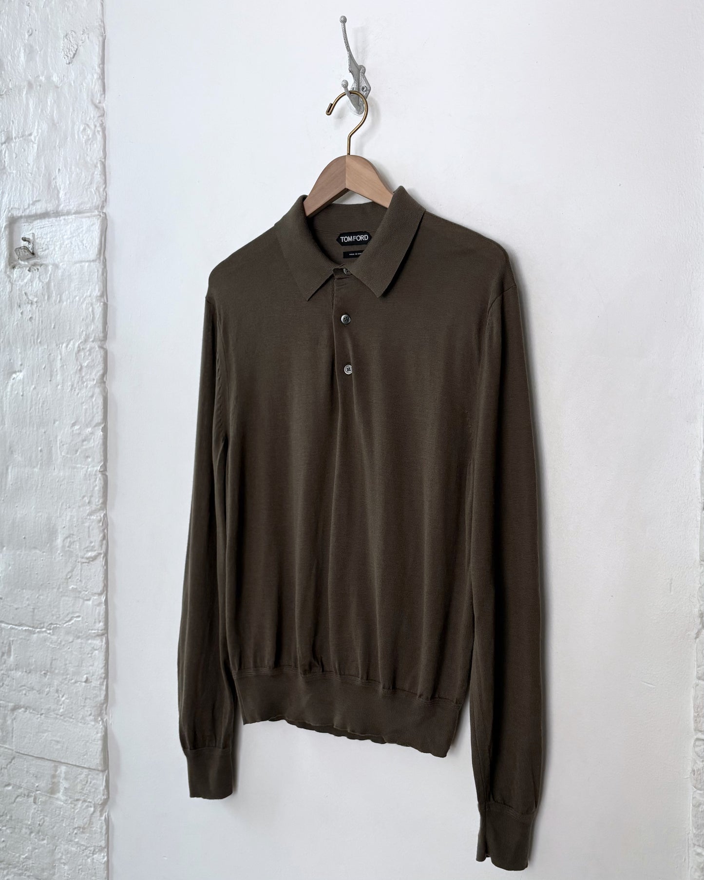 Tom Ford Long Sleeve Polo
