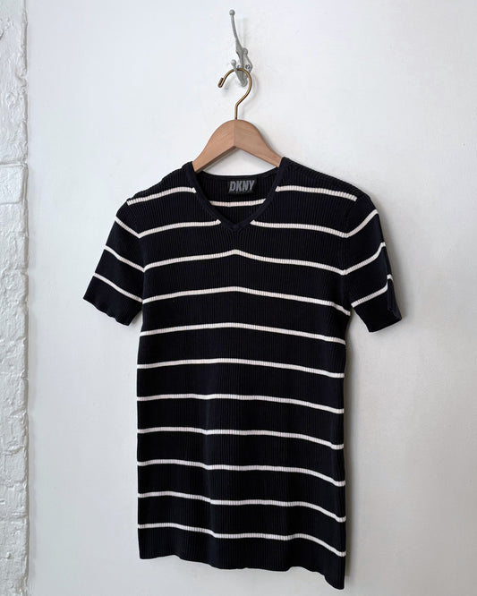 DKNY Ribbed Short Sleeve