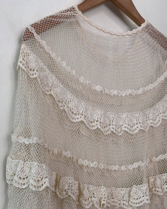 1970s Crotchet Blouse