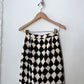 Isaac Mizrahi for Bergdorf Goodman Checkered Skirt 25"
