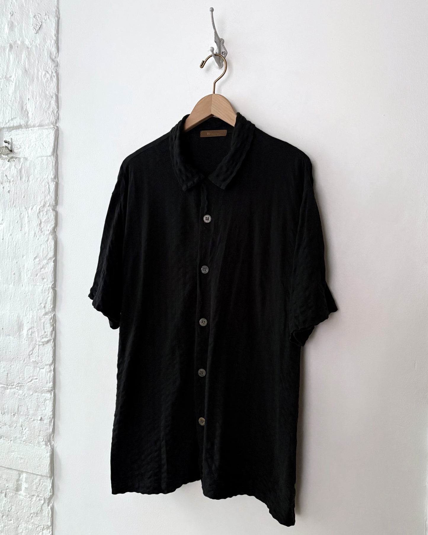 Y’s for men Short Sleeve Button Down