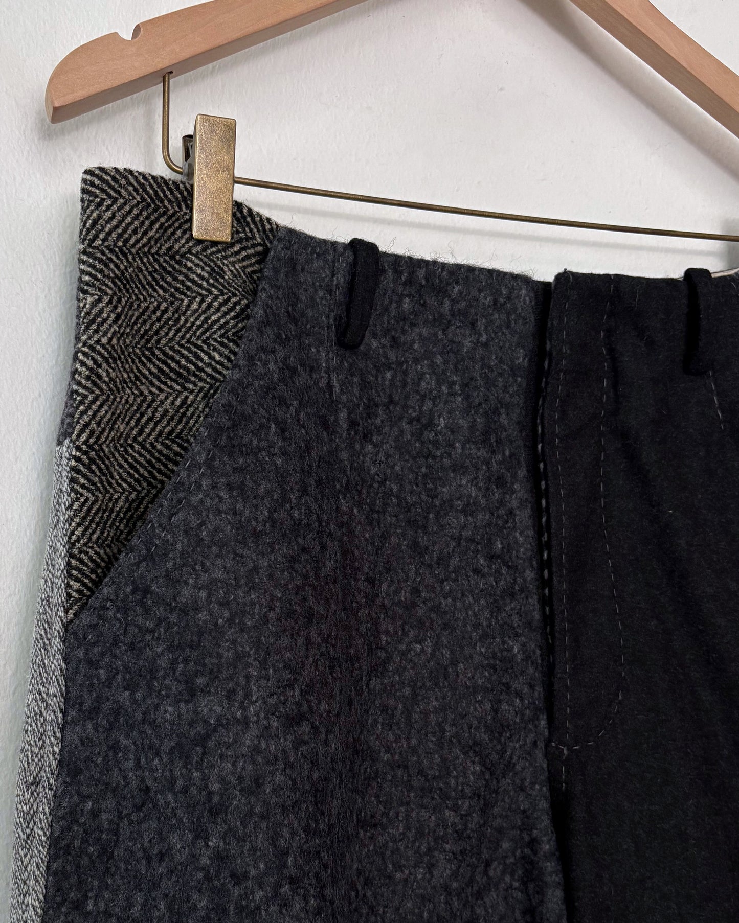 Dolce & Gabbana Patchwork Wool Slack 35"