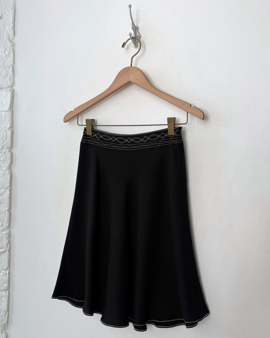 Agnes B. Embroidered Skirt 24"