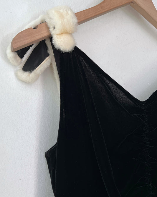 Antique Velvet Dress