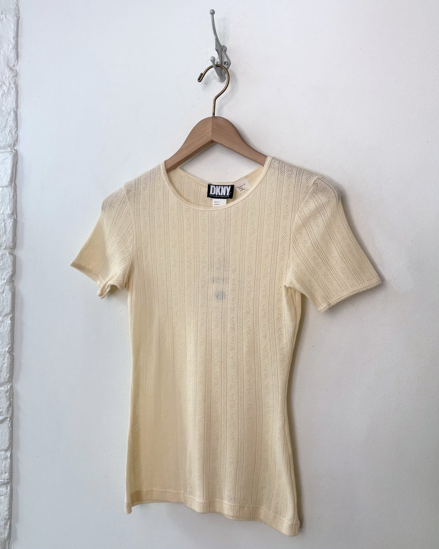 DKNY Pointelle Short Sleeve