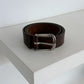 Maximum Henry Belt (Dark Brown/Silver)