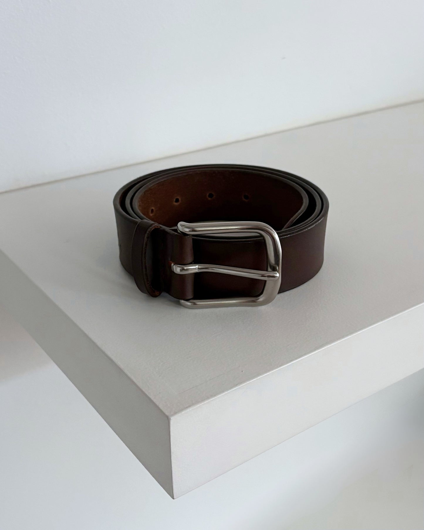 Maximum Henry Belt (Dark Brown/Silver)