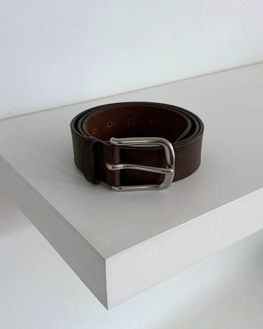 Maximum Henry Belt (Dark Brown/Silver)