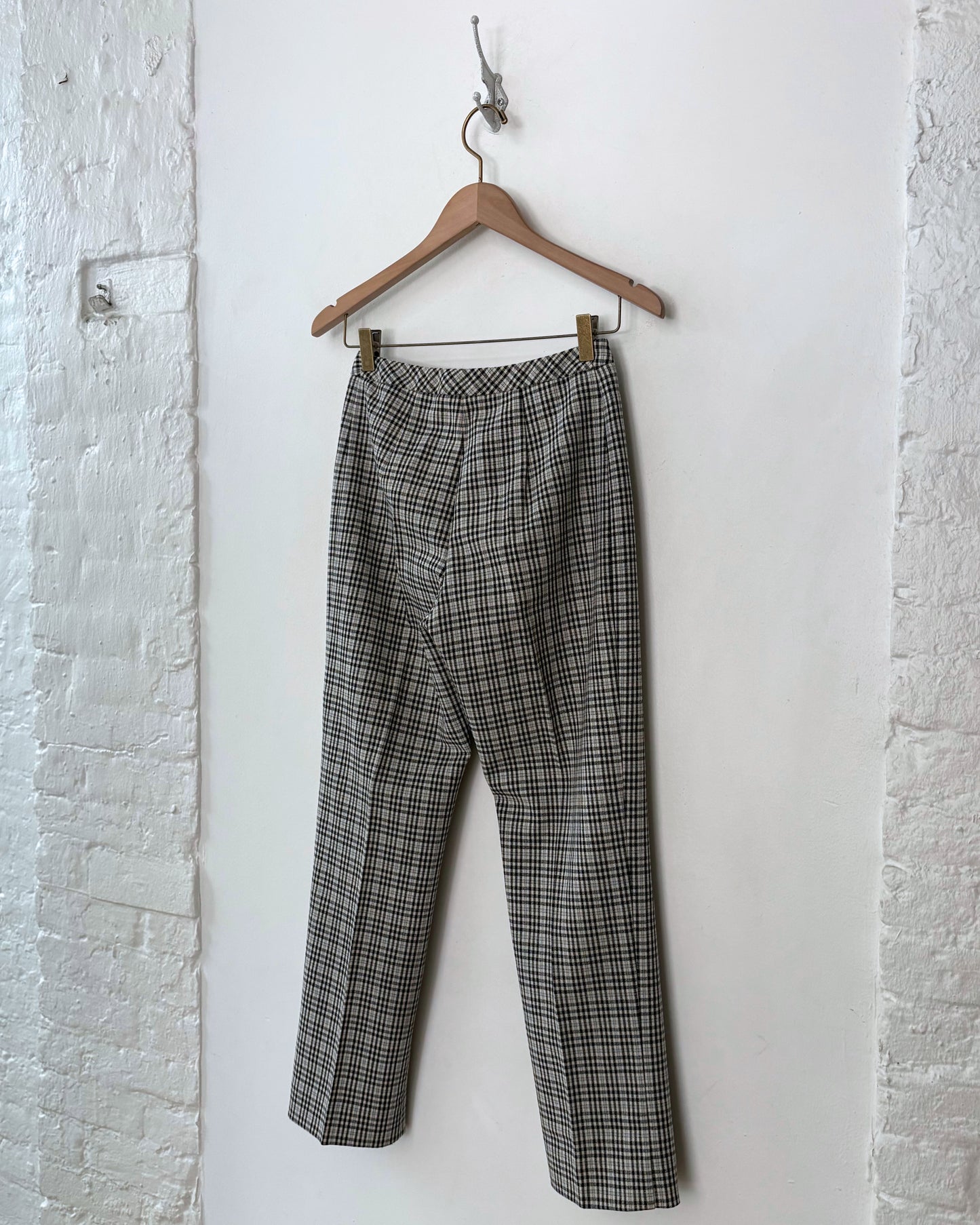 Sportmax Checkered Wool Pants 26"