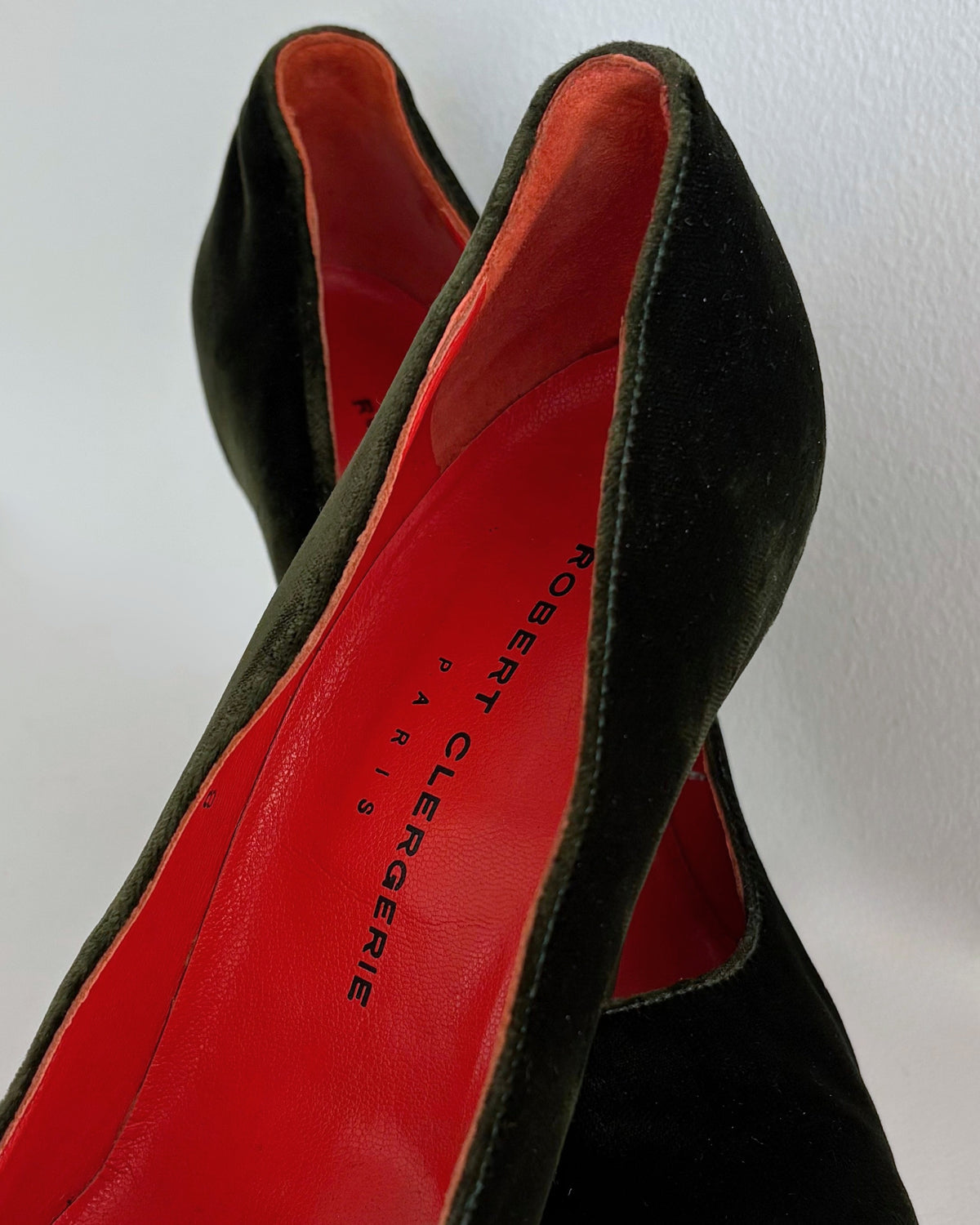 Robert Clergerie Velvet Pumps