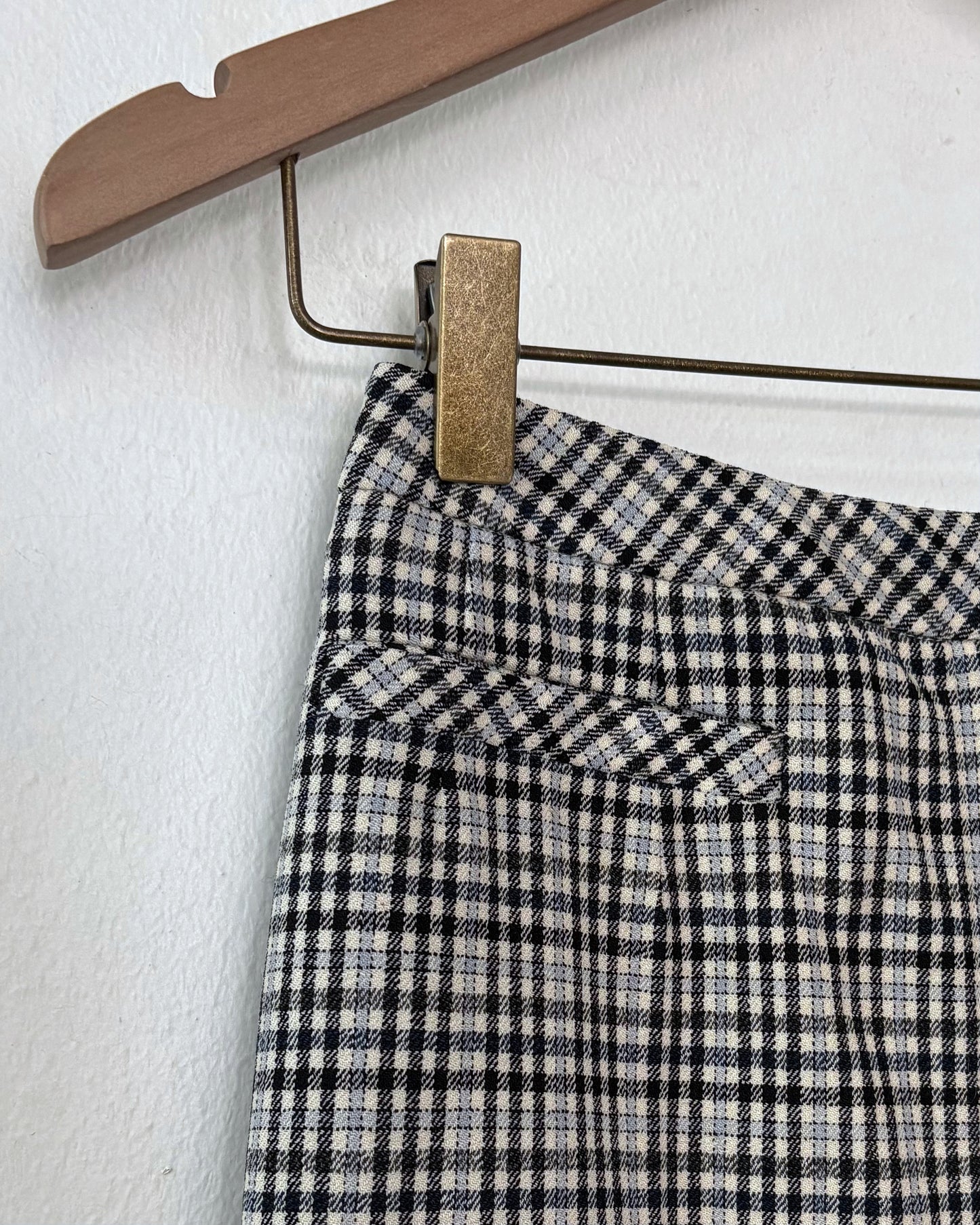 Sportmax Checkered Wool Pants 26"