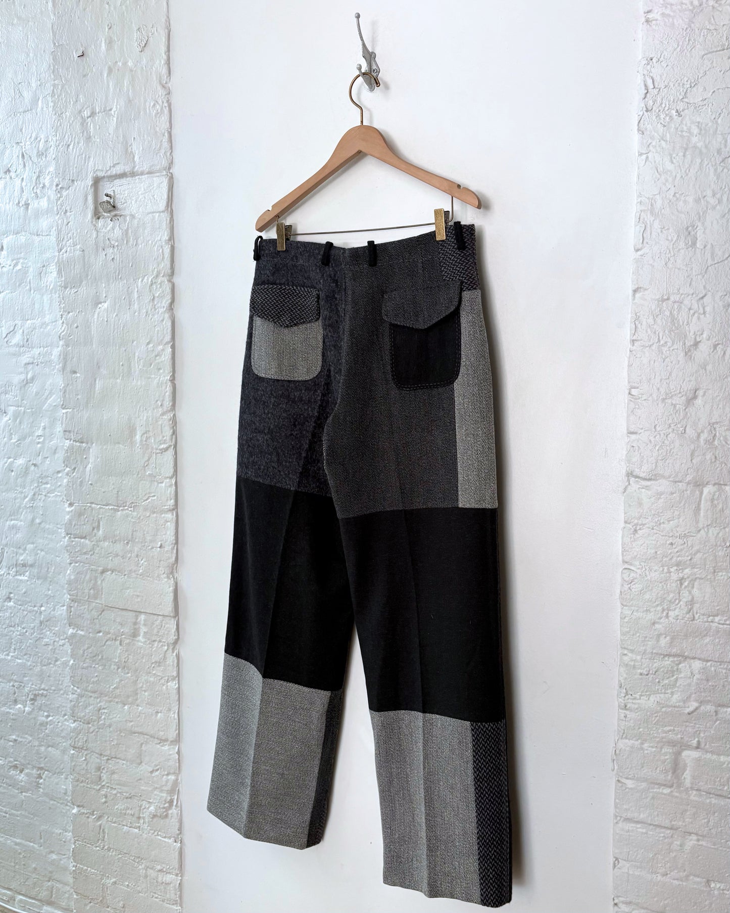 Dolce & Gabbana Patchwork Wool Slack 35"