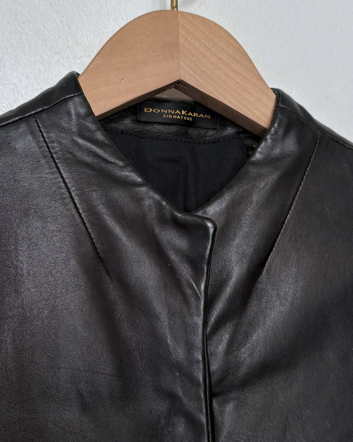 Donna Karan Leather Vest